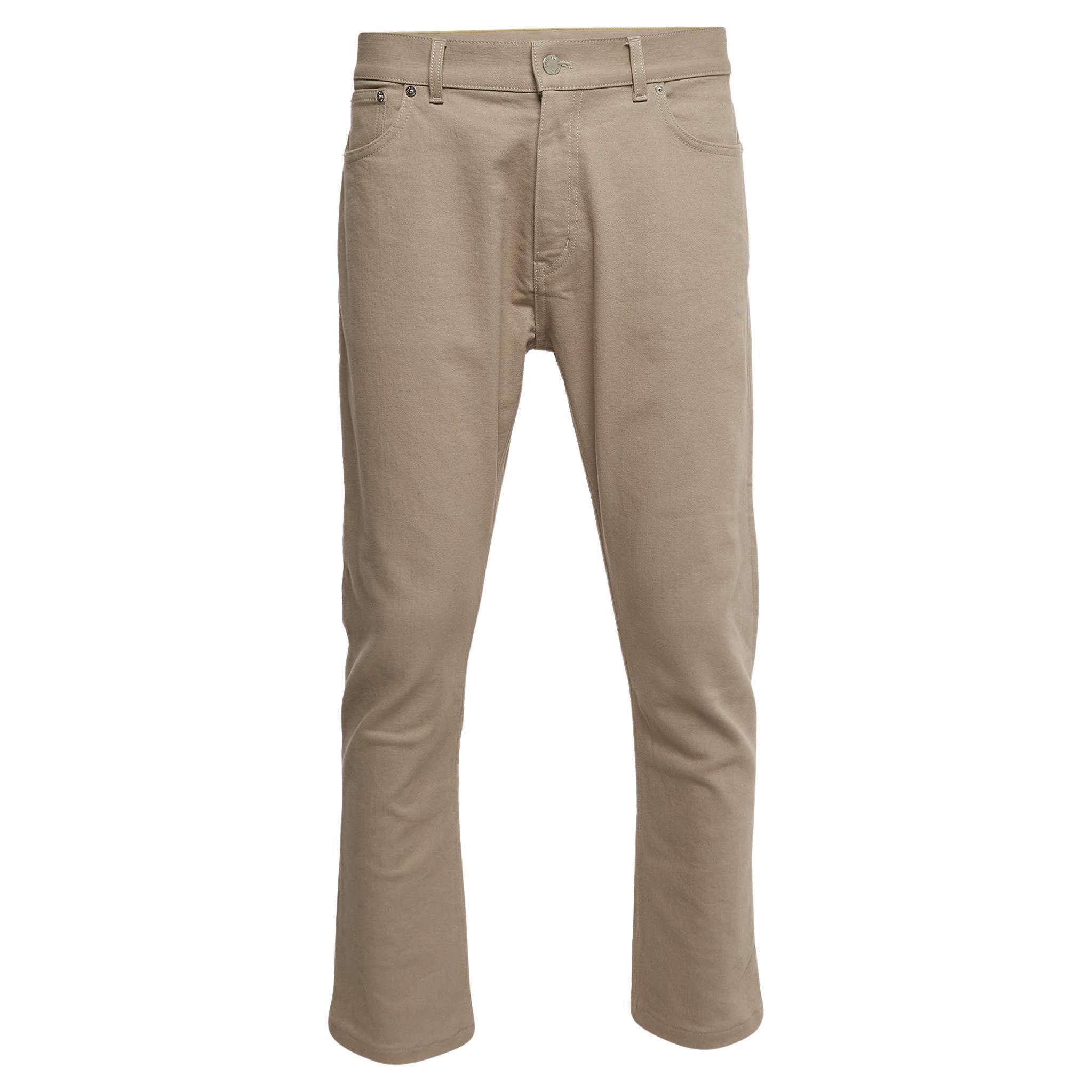 Beige Denim Slim Stretch Jeans XXL Taille 38'' von Louis Vuitton im Angebot
