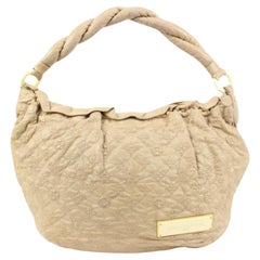 Olympe Croissant Hobo aus Leder mit ecrufarbenem Monogramm von Louis Vuitton in Beige 28lk324