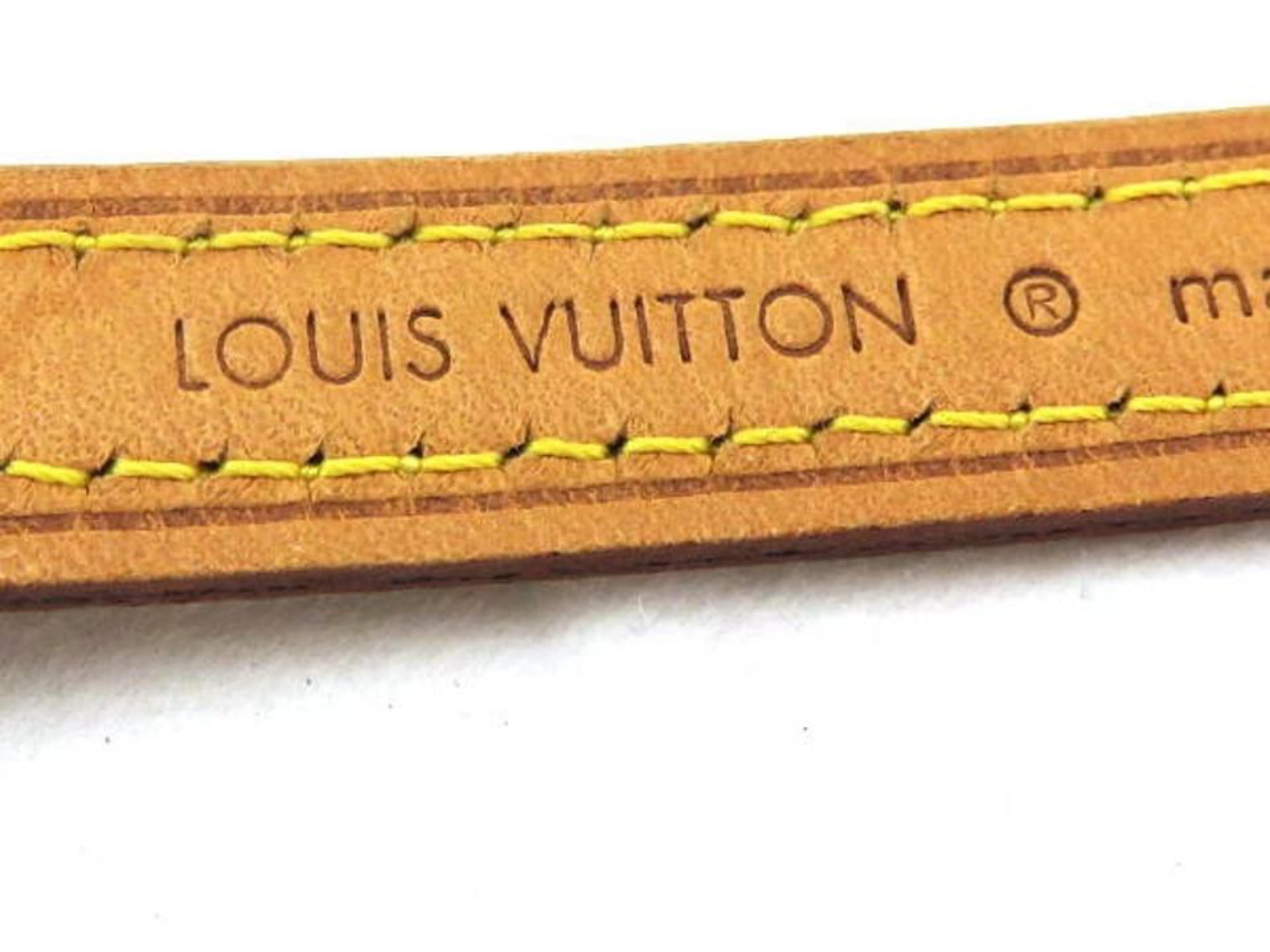 Auth. Louis Vuitton Multicolor Vernis Fleur Vachetta Belt Wrap Limited  Edition
