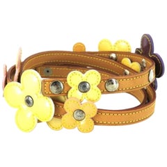 Louis Vuitton Beige Fleur Wrap Bracelet Or 210782 Belt