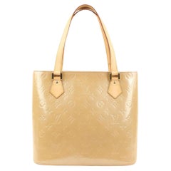 Louis Vuitton Beige Florentine Monogram Vernis Houston Zip Shoulder Bag 59lv224s