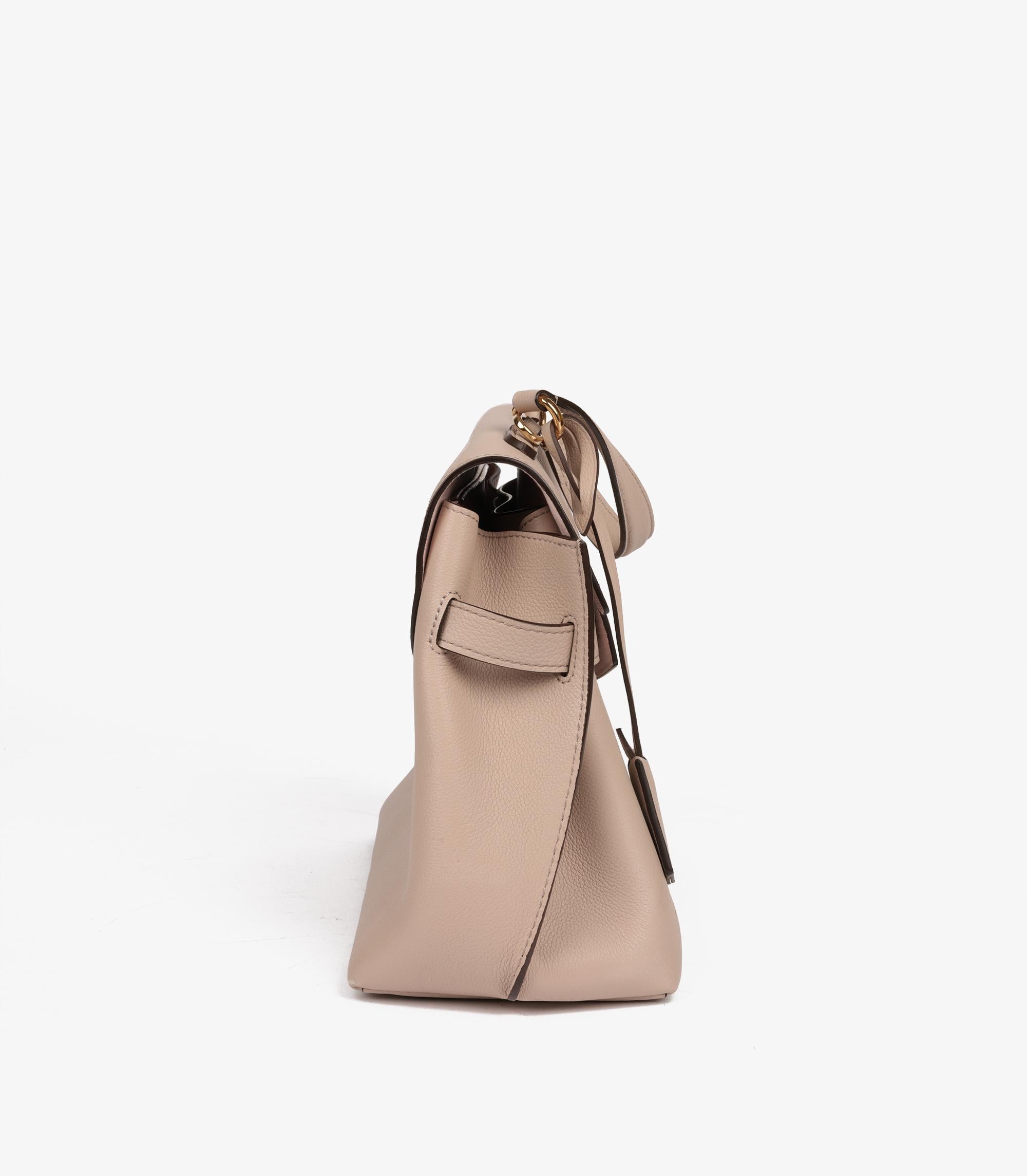 Louis Vuitton Beige Grained Calfskin Leather Lockme Ever MM 2