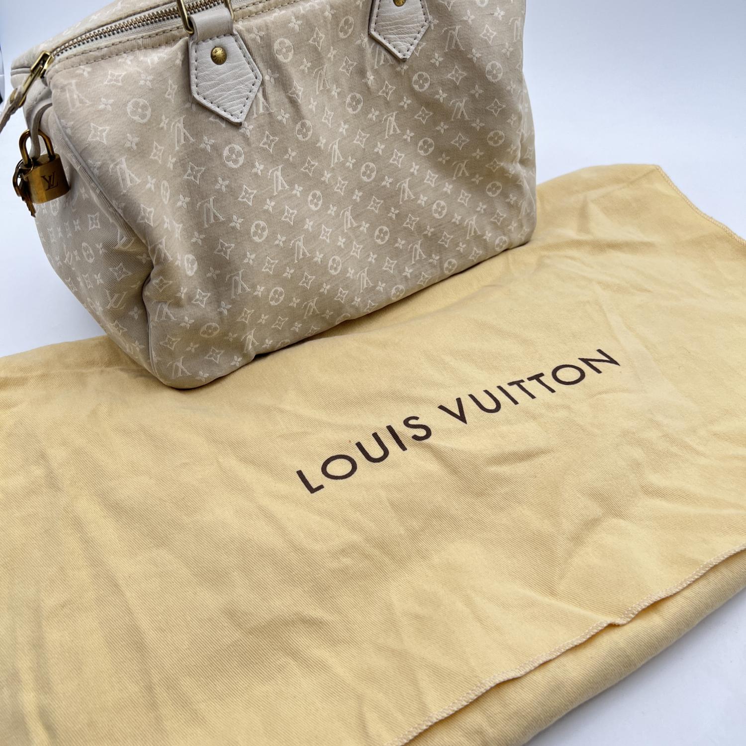 Louis Vuitton Beige Idylle Monogram Mini Lin Canvas Speedy 30 Bag 2