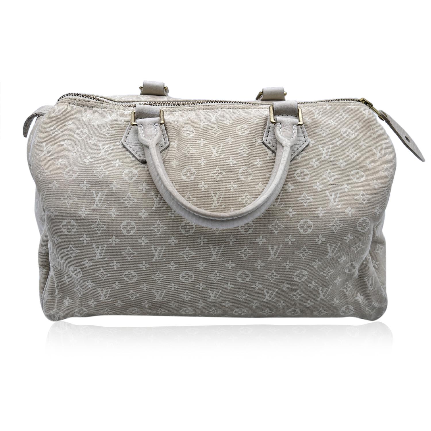 Louis Vuitton Beige Idylle Monogram Mini Lin Canvas Speedy 30 Bag 3