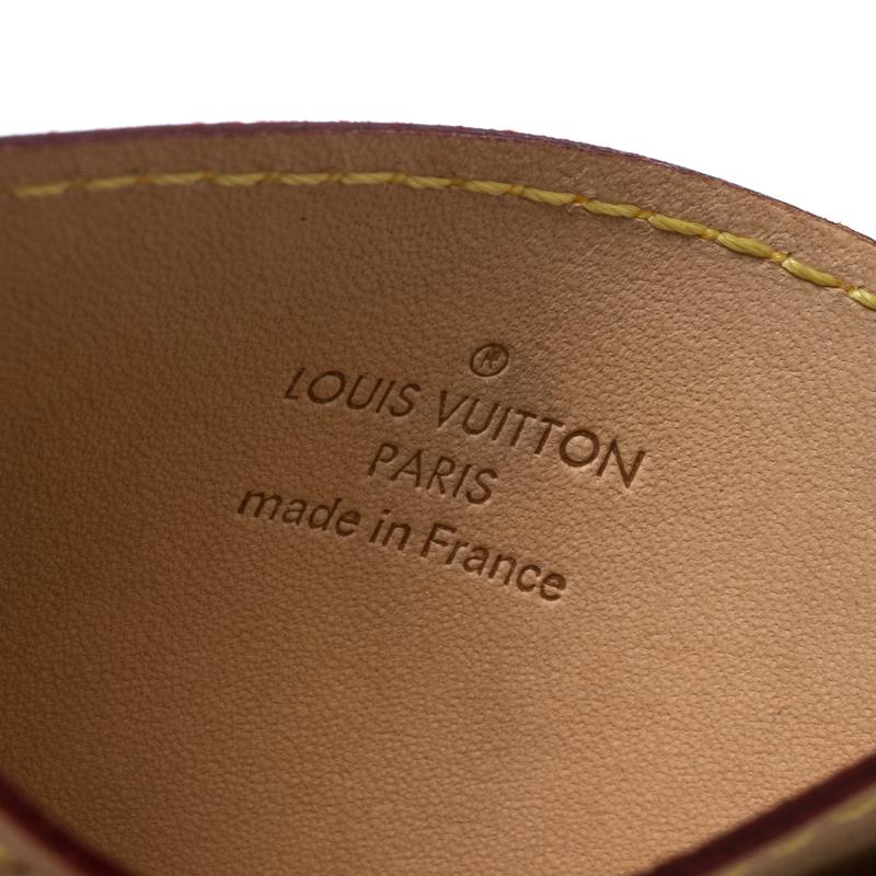 Louis Vuitton - Porte-cartes Earth Trunks en cuir beige 1