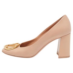 Louis Vuitton Beige Leather Madeleine Pumps