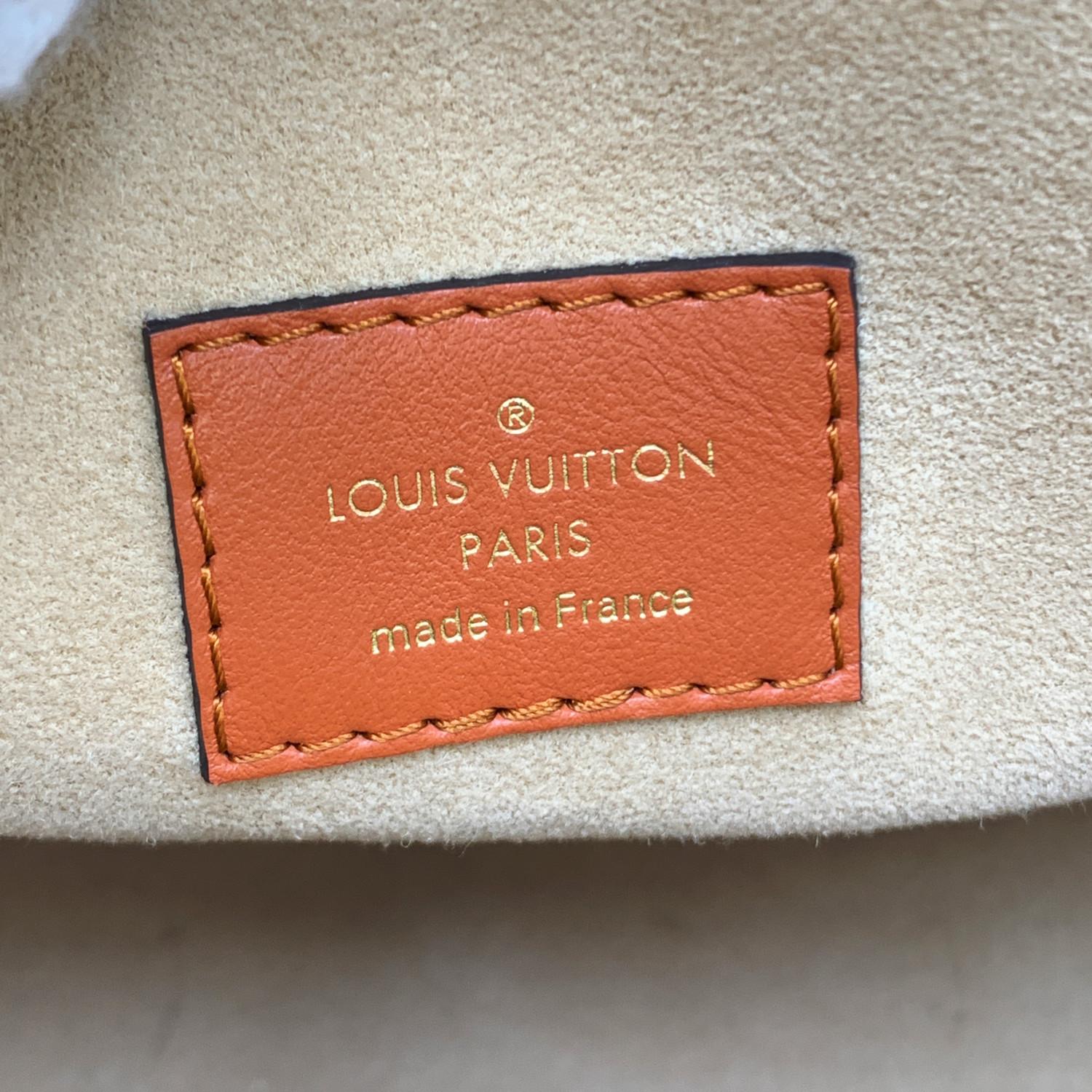 Louis Vuitton Beige Leather On My Side Tote Bag with Strap 2