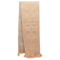 Louis Vuitton Beige Logomania Shine Scarf