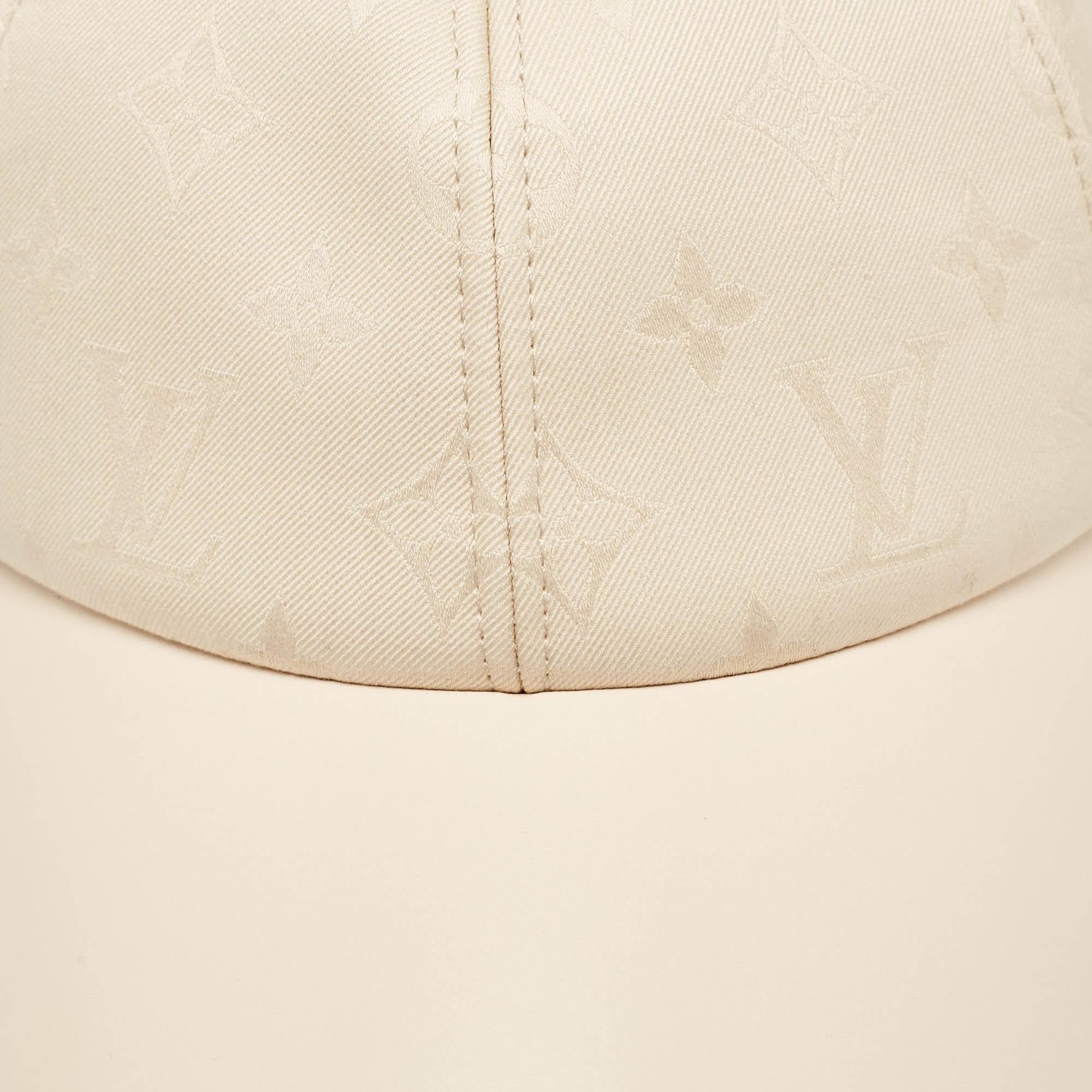 Louis Vuitton Beige Monogramm Baumwolle und Leder First Cap 1