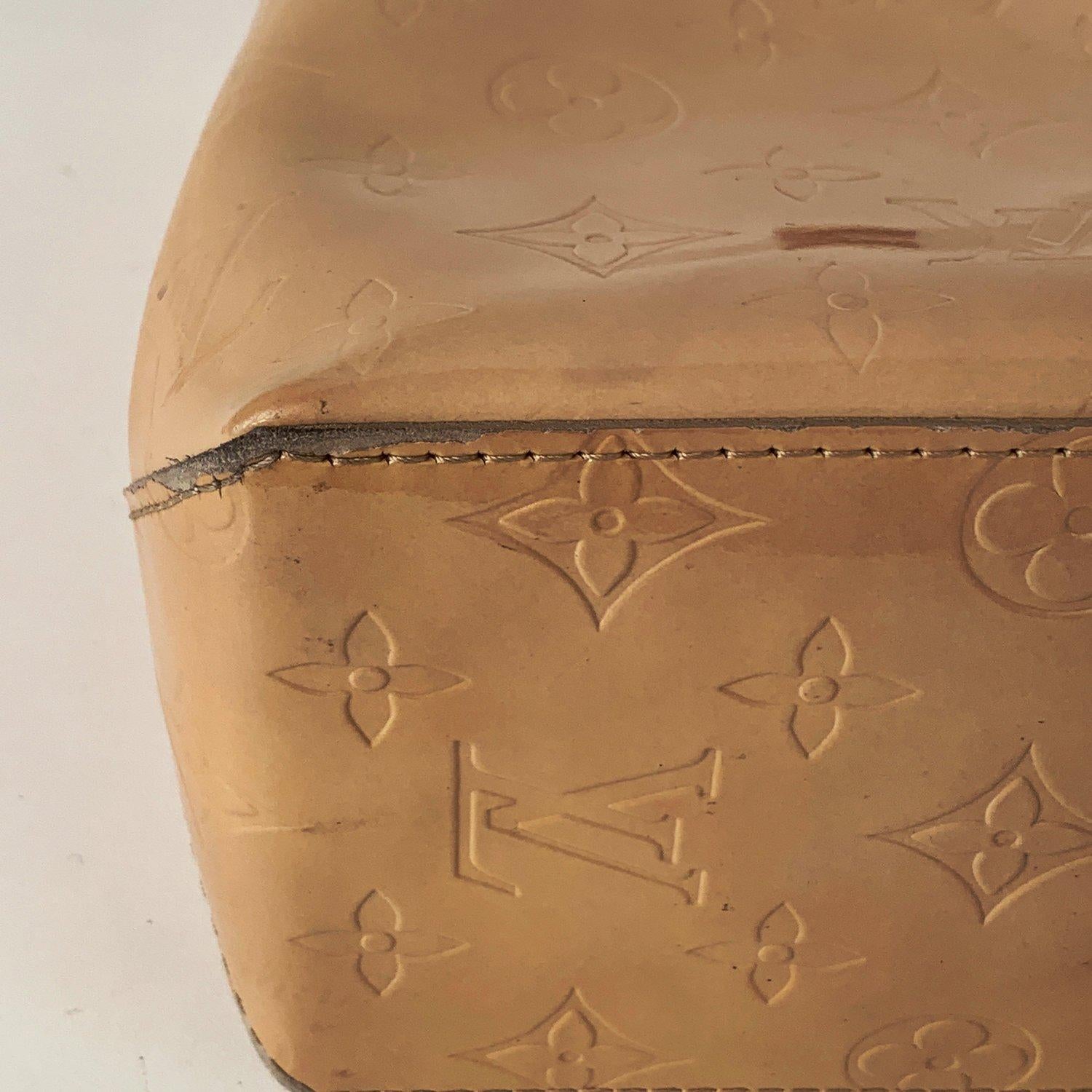 Louis Vuitton Beige Monogram Cuir Vernis Reade PM Tote Bag 1