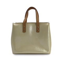 Louis Vuitton Beige Monogram Cuir Vernis Reade PM Tote Bag