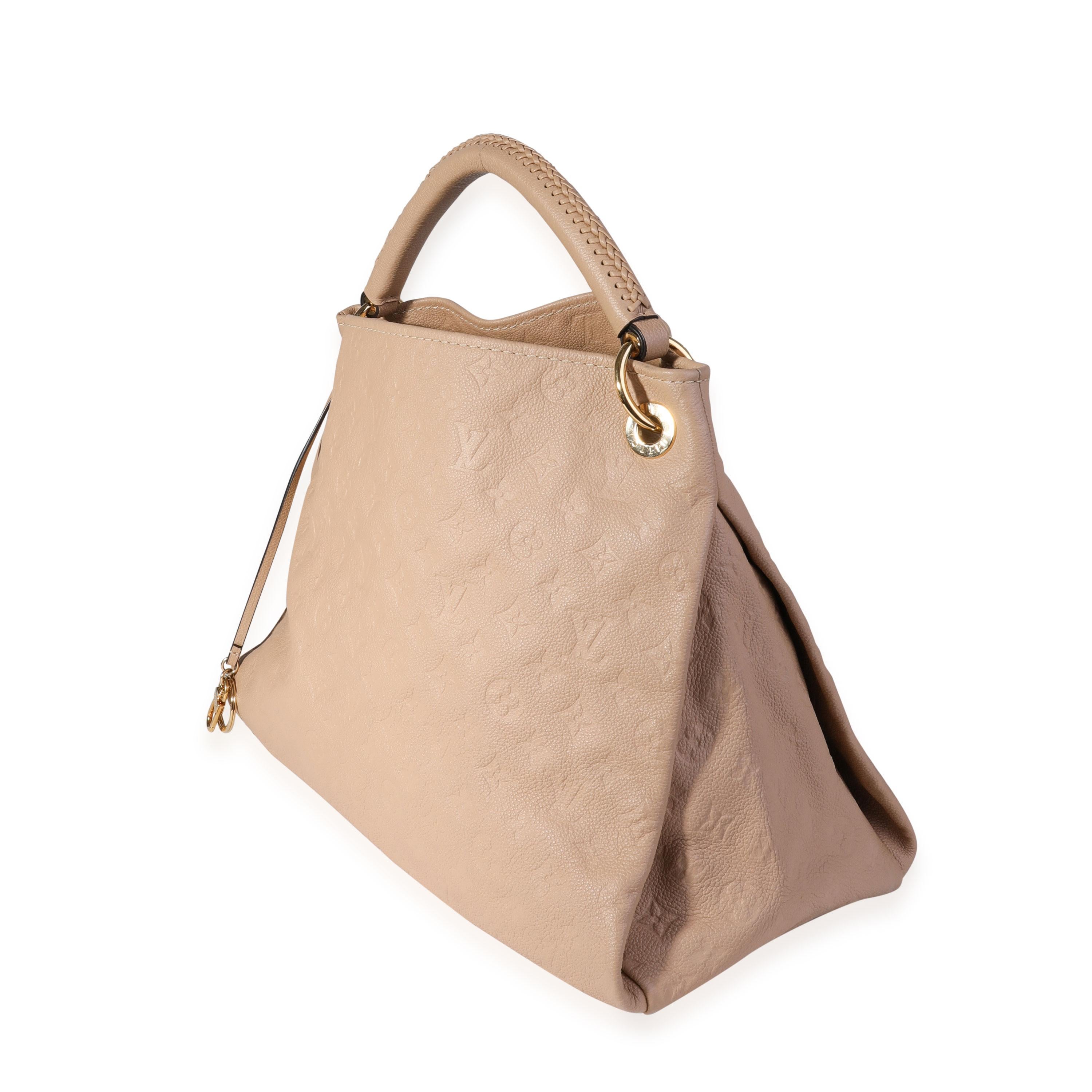 Louis Vuitton Beige Monogram Empreinte Artsy Bag In Excellent Condition In New York, NY