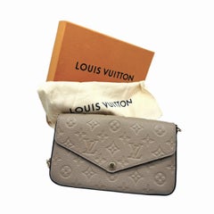 Louis Vuitton Beige Monogram Empreinte Félicie Pochette