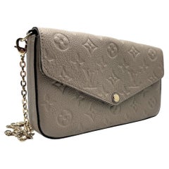 Louis Vuitton Beige Monogram Empreinte Félicie Pochette