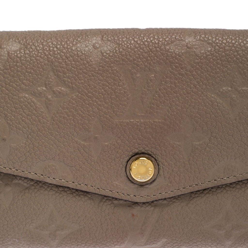 Louis Vuitton Beige Monogram Empreinte Leather Curieuse Wallet 5
