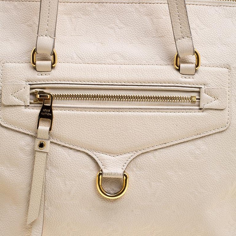 Louis Vuitton Beige Monogram Empreinte Leather Lumineuse PM Bag For Sale at 1stdibs