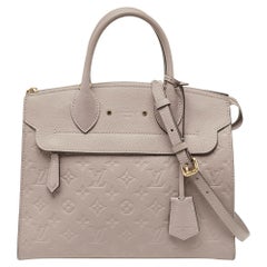 Louis Vuitton Beige Monogram Empreinte Leather Pont Neuf MM Bag
