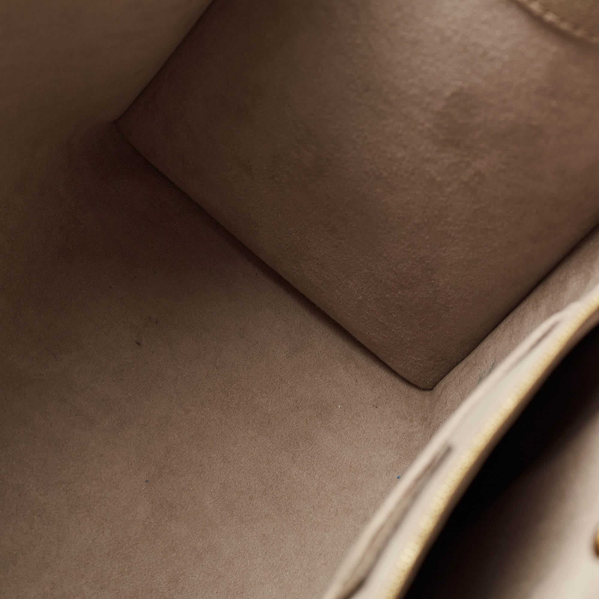 Louis Vuitton Beige Monogram Empriente Leather Giant Onthego MM Bag For Sale 4