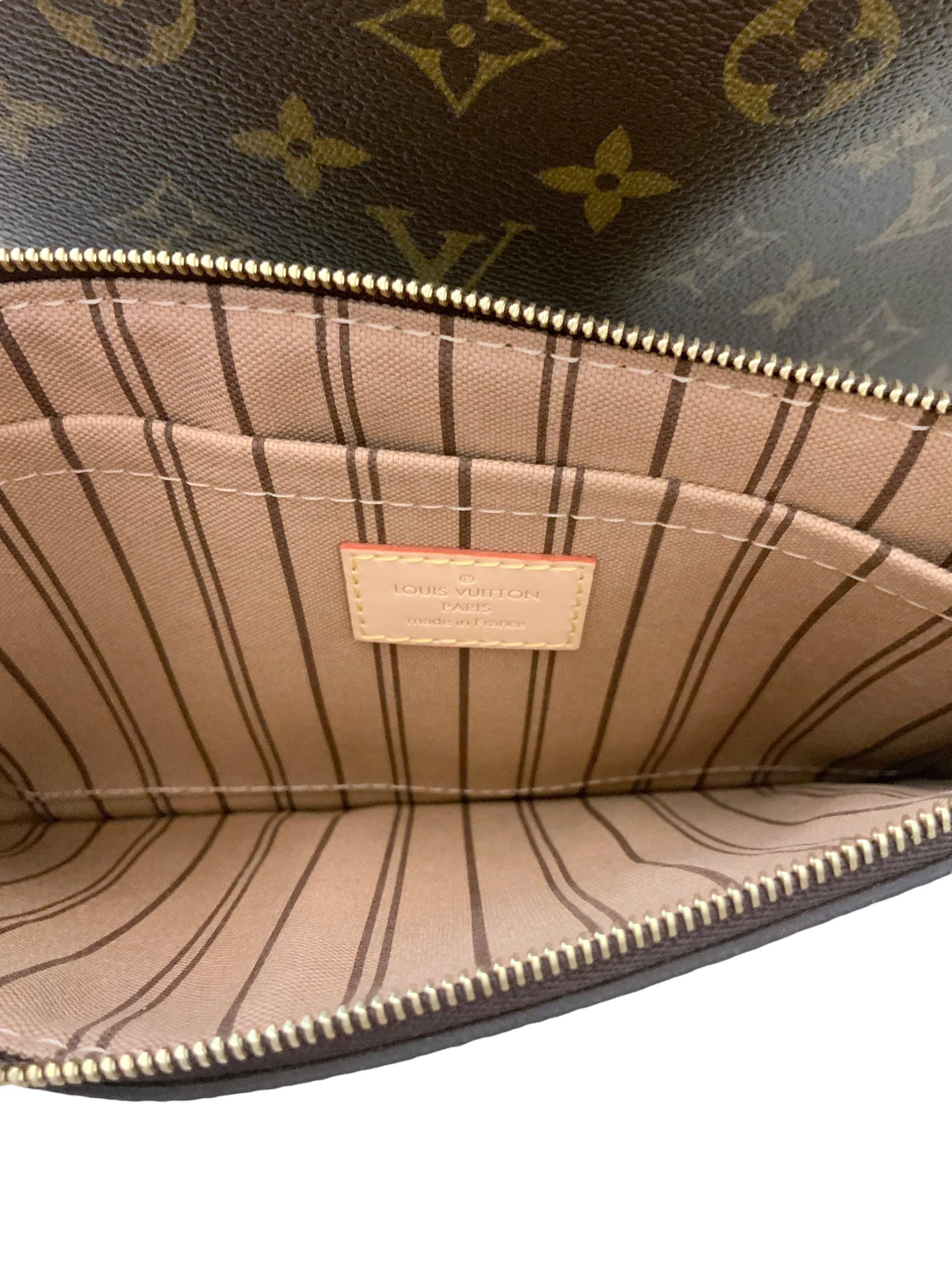 Louis Vuitton Beige Monogram GM Neverfull Tote Bag 6