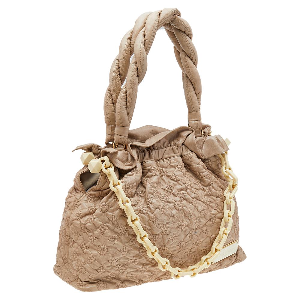 Louis Vuitton Beige Monogram Leather Limited Edition Stratus Olympe GM Bag In Good Condition In Dubai, Al Qouz 2