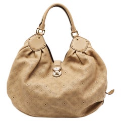 Louis Vuitton Beige Monogram Mahina Leather L Bag