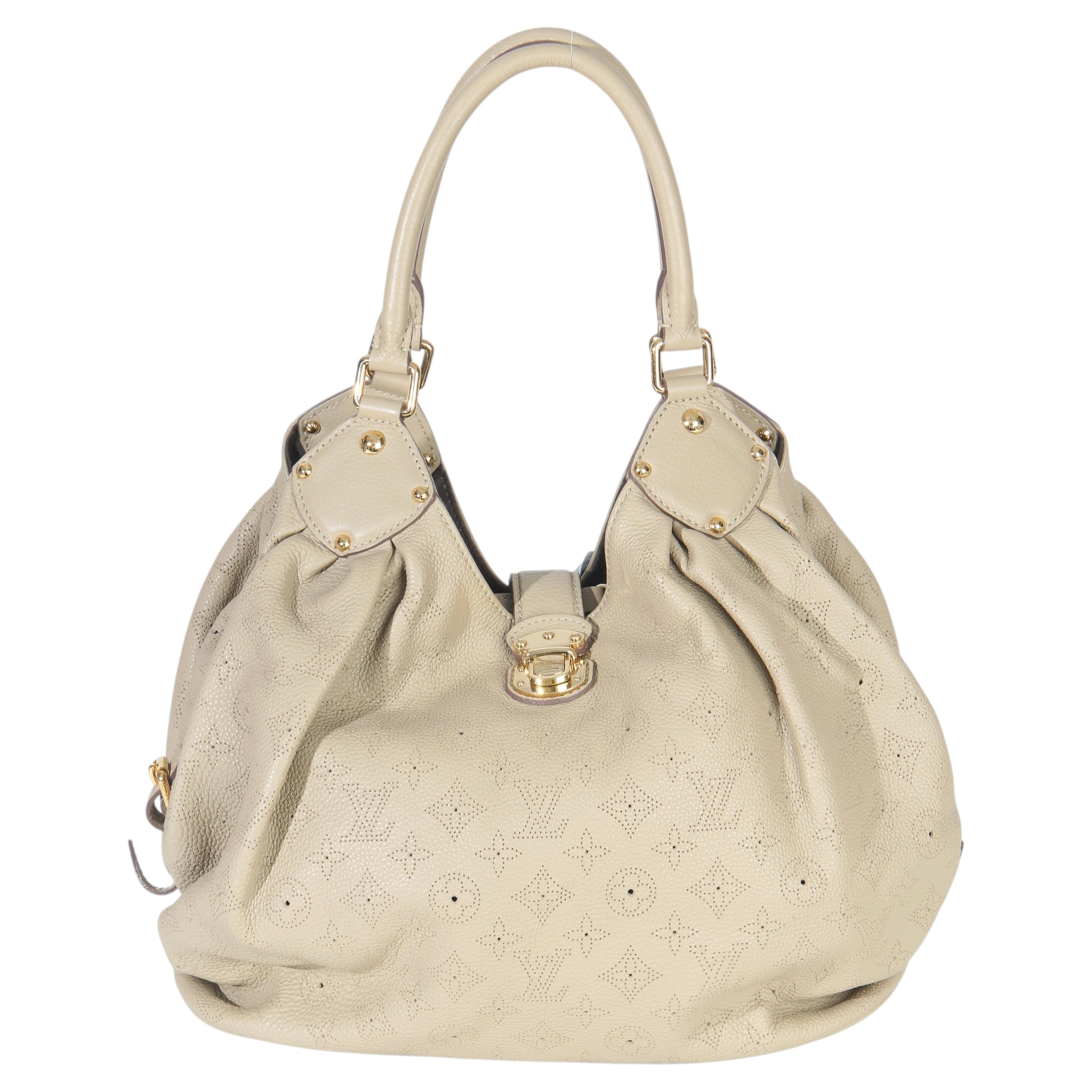 Louis Vuitton Beige Monogram Mahina XL Hobo
