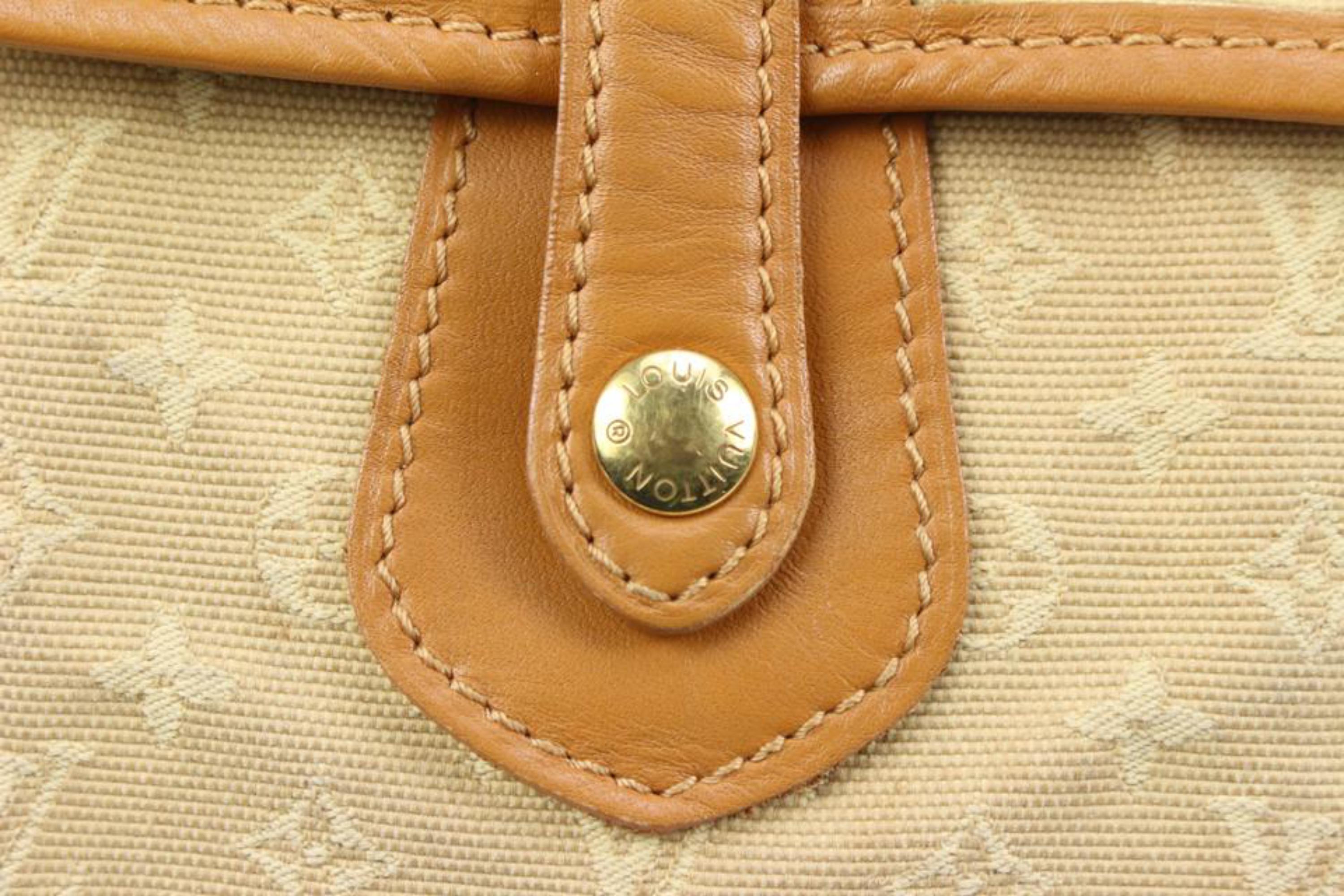 Louis Vuitton Beige Monogram Mini Lin Besace Mary Kate Messenger 25lk427s In Fair Condition In Dix hills, NY