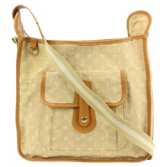 Louis Vuitton Beige Monogram Mini Lin Besace Mary Kate Messenger 25lk427s