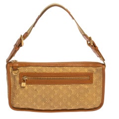 Louis Vuitton Beige Monogram Mini Lin Canvas Kathleen Pochette Bag