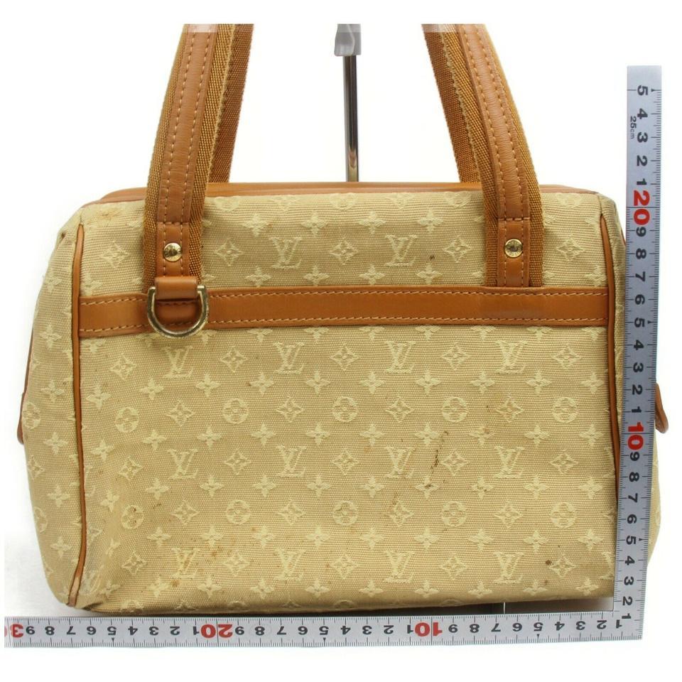 Louis Vuitton Beige Monogram Mini Lin Josephine PM Boston Speedy 858866 1