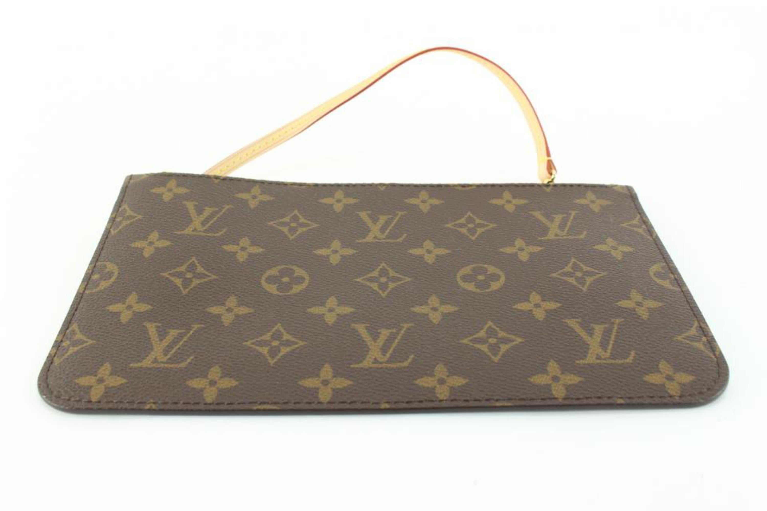 Black Louis Vuitton Beige Monogram Neverfull Pochette GM or MM 59lz84s