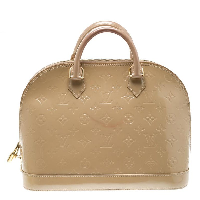 Louis Vuitton Alma Handbag Damier with Braided Detail Bb Brown