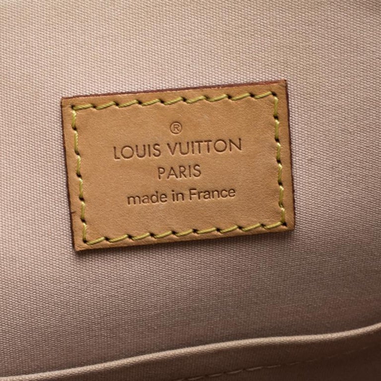 Louis Vuitton Beige Monogram Vernis Alma PM Bag For Sale at 1stdibs