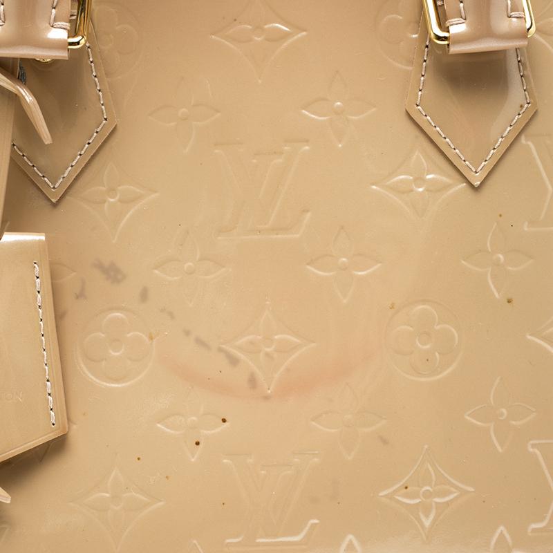 Louis Vuitton Beige Monogram Vernis Alma PM Bag 1