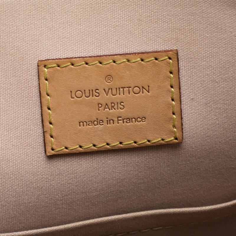 Louis Vuitton Beige Monogram Vernis Alma PM Bag For Sale 4