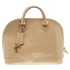 Louis Vuitton Beige Monogram Vernis Alma PM Bag