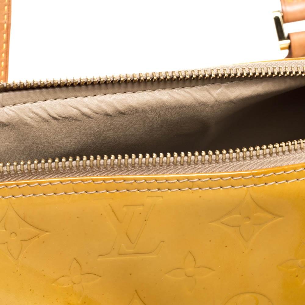 Louis Vuitton Beige Monogram Vernis Bedford Bag In Good Condition In Dubai, Al Qouz 2