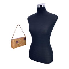 Louis Vuitton Beige Monogram Vernis Flower Lexington Pochette Bag