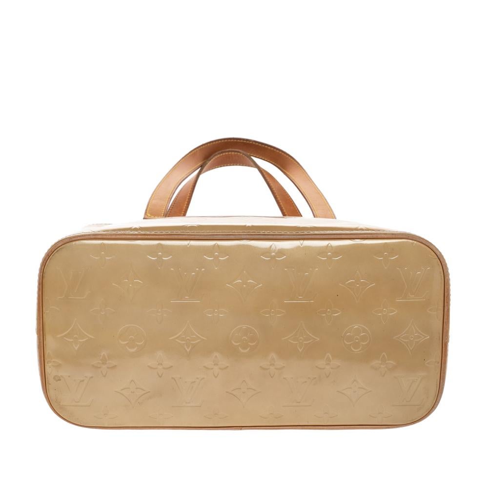 Women's Louis Vuitton Beige Monogram Vernis Houston Bag