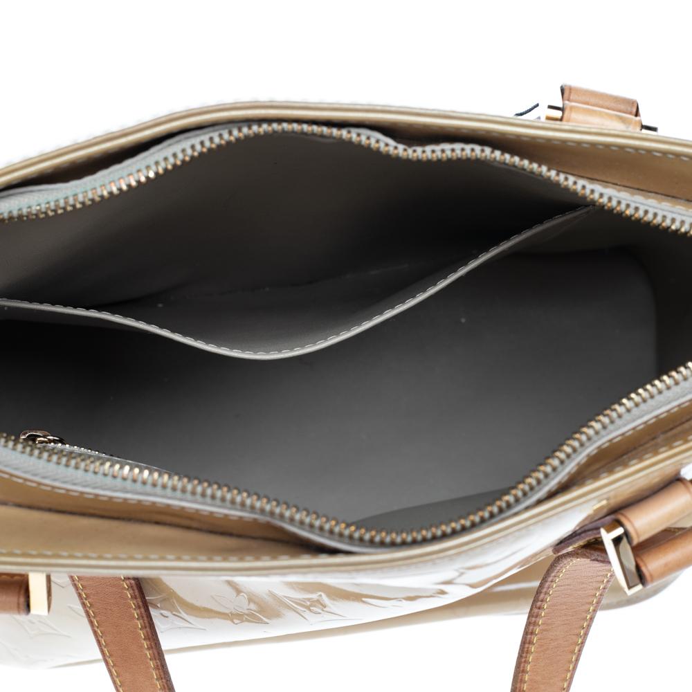 Louis Vuitton Beige Monogram Vernis Houston Bag 4