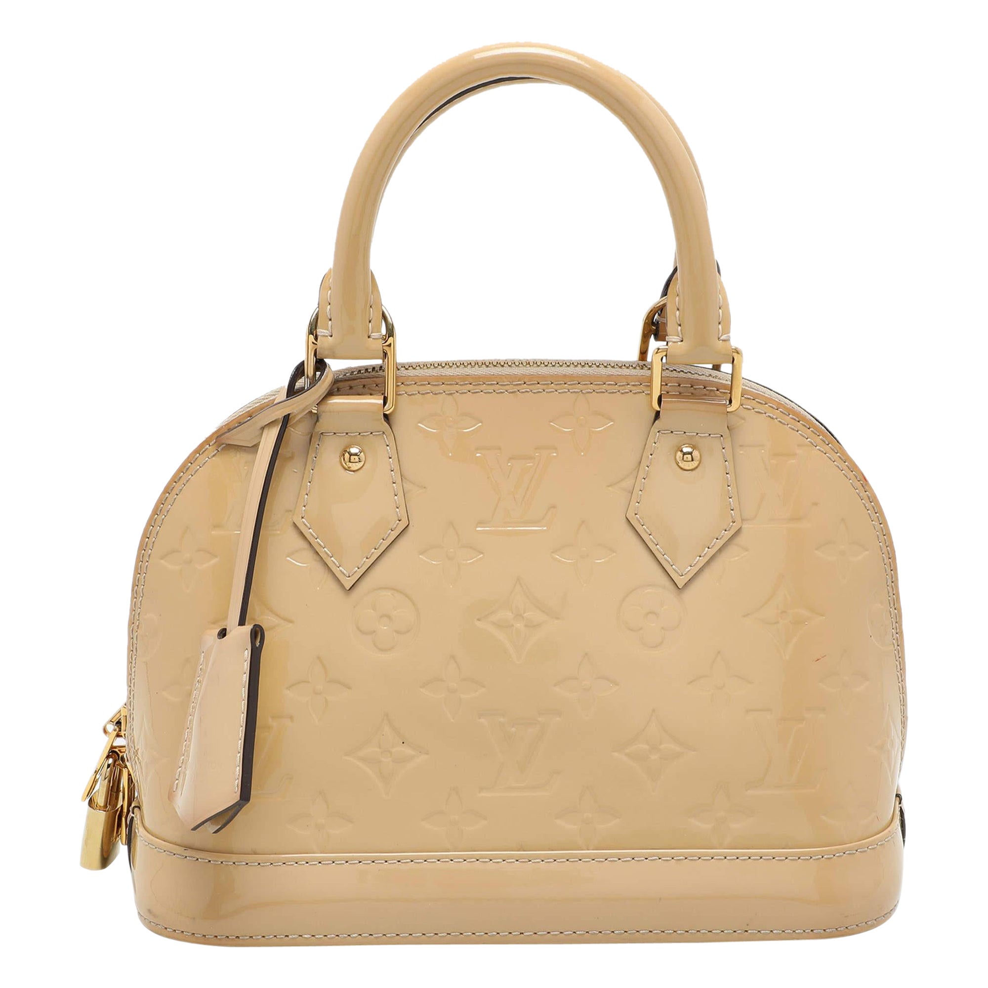 Louis Vuitton Beige Monogram Vernis Leather Alma BB Bag