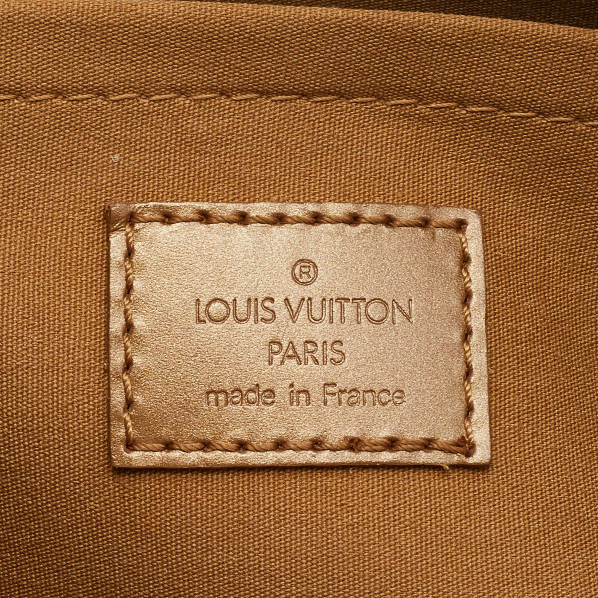 Louis Vuitton Beige Monogram Vernis Mat Shelton Bag 7