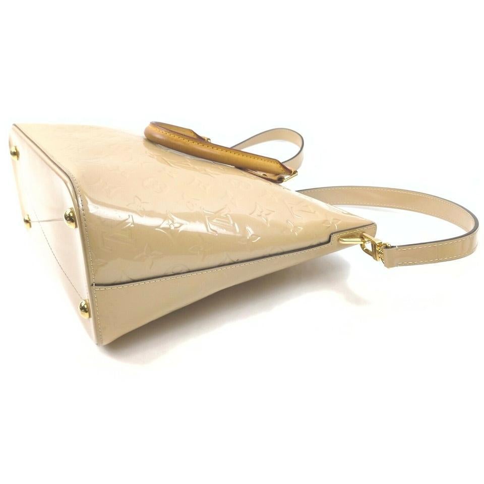 Louis Vuitton Beige Monogram Vernis Montebello MM 2way Tote Bag with Strap For Sale 6