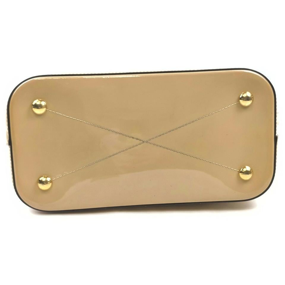 Louis Vuitton Beige Monogram Vernis Montebello MM 2way Tote Bag with Strap For Sale 7