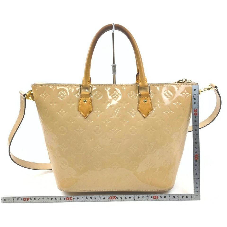 Louis Vuitton Beige Monogram Vernis Montebello MM 2way Tote Bag with Strap For Sale 2