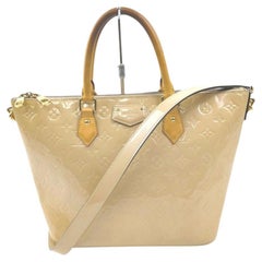 Louis Vuitton Beige Monogram Vernis Montebello MM 2way Tote Bag with Strap