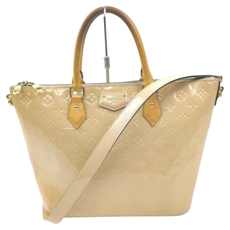 Louis Vuitton Beige Monogram Vernis Montebello MM 2way Tote Bag with Strap  For Sale at 1stDibs