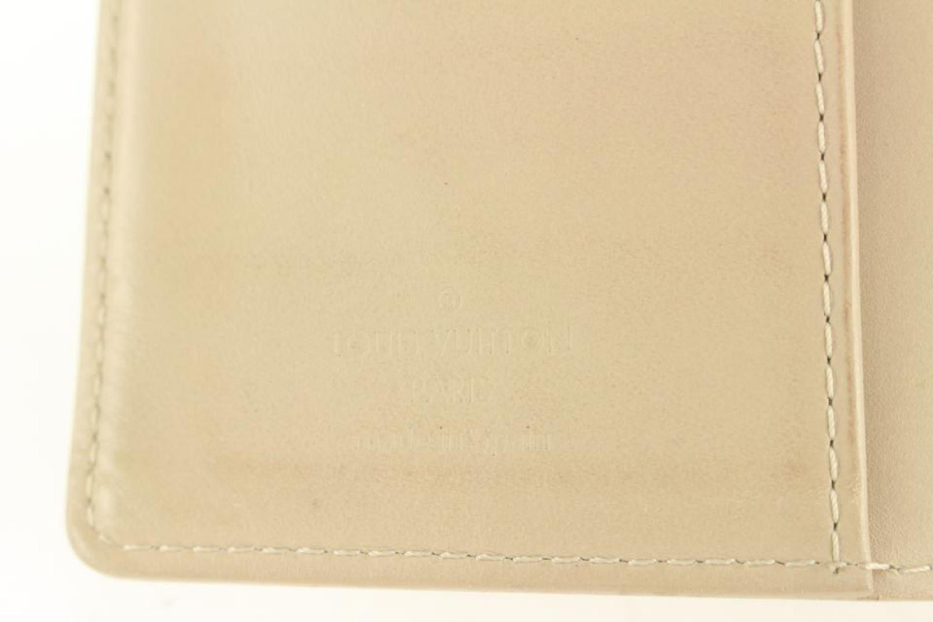 Louis Vuitton Beige Monogram Vernis Small Ring Agenda PM 4lz59s 1