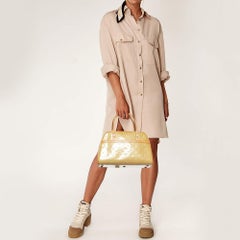 Louis Vuitton sac carré beige monogrammé Vernis Tompkins