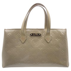 Louis Vuitton Beige Monogram Vernis Wilshire PM Tote Bag